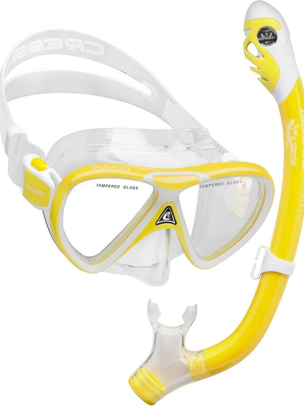 Kids Silicone Snorkeling Set with Mask & Dry Snorkel for Ages 5-15 - Ocean